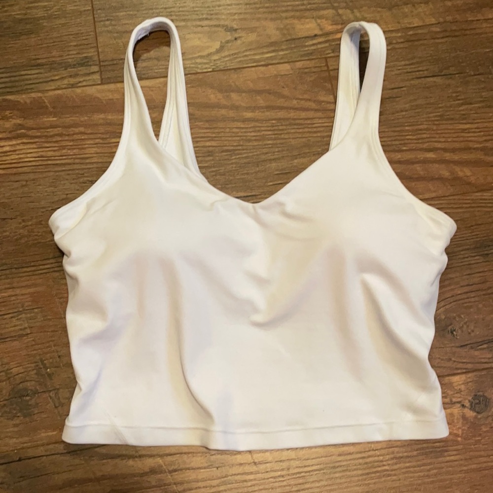 White lululemon align tank top